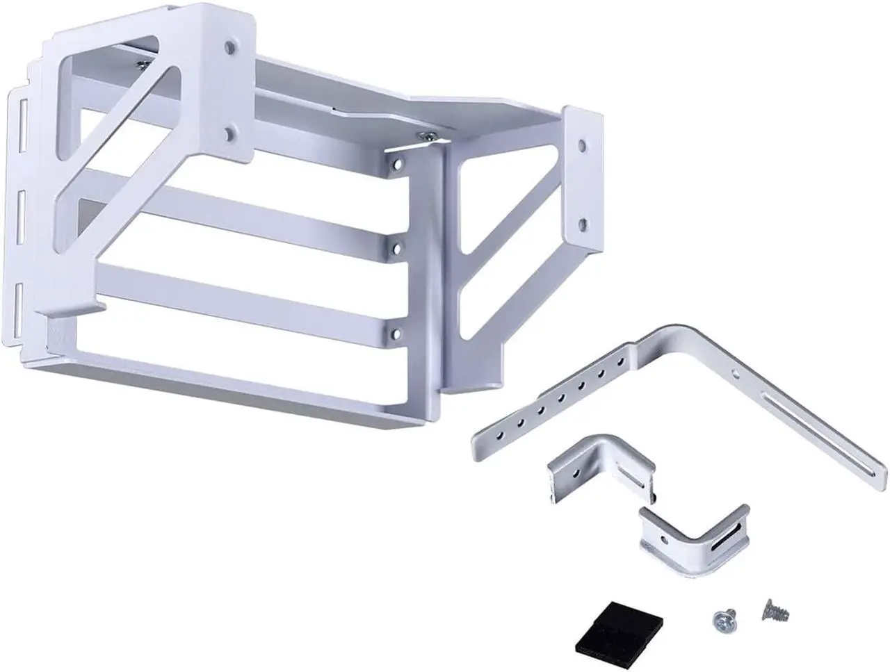 Alt view image 6 of 8 - Lian-Li O11DE-2W Upright GPU Kit  for O11 Dynamic EVO White PCI-E 4.0 Riser Cable Included ---O11DE-2W