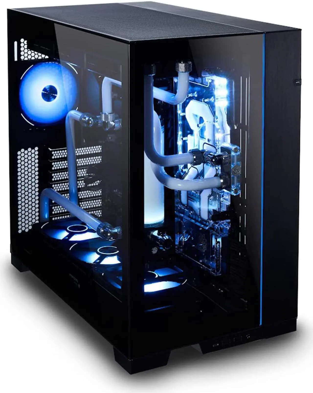 Alt view image 8 of 8 - Lian-Li O11DE-2W Upright GPU Kit  for O11 Dynamic EVO White PCI-E 4.0 Riser Cable Included ---O11DE-2W