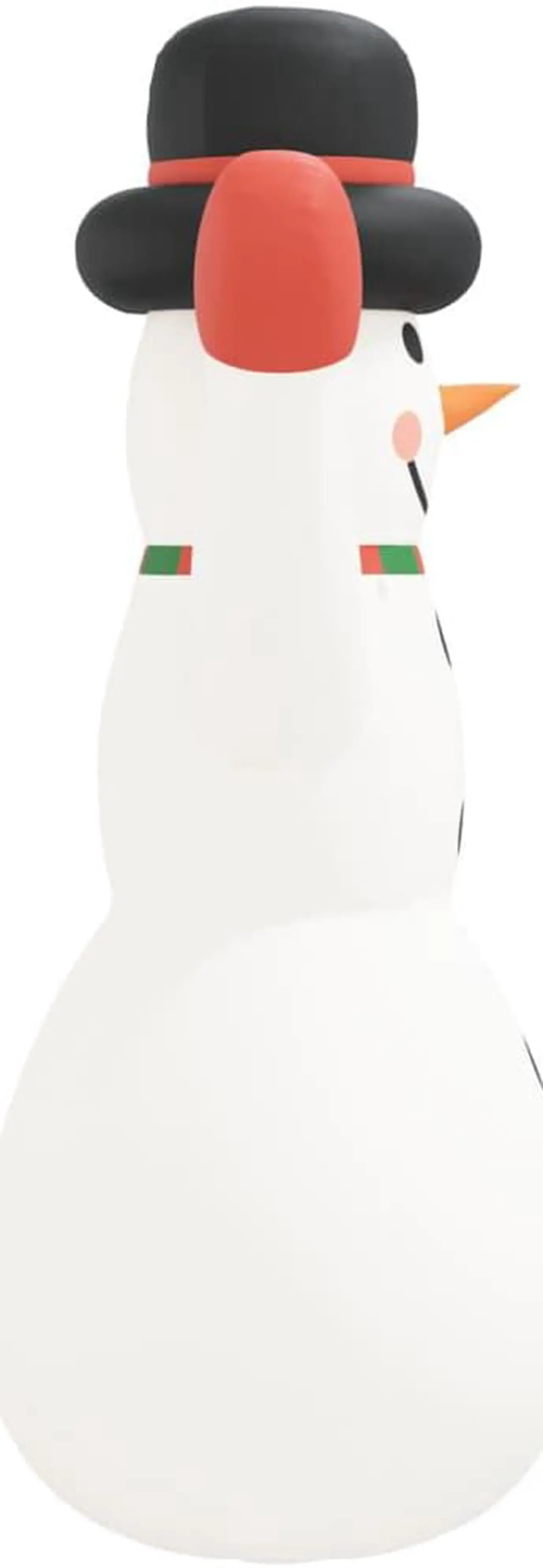 Alt view image 4 of 14 - vidaXL Christmas Inflatable Snowman with LEDs 393.7"