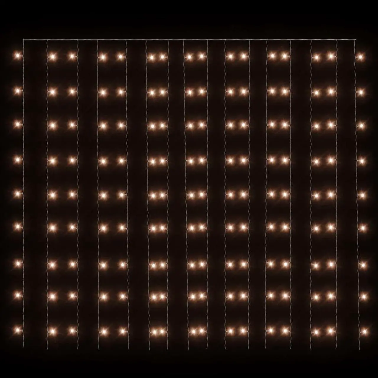 Alt view image 8 of 11 - vidaXL LED Curtain Fairy Lights 1.2"x1.2" 300 LED Warm White 8 Function