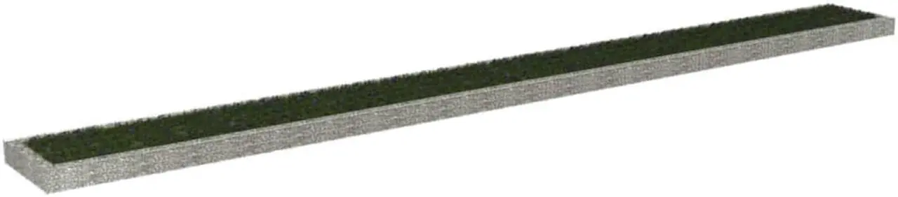 vidaXL Gabion Raised Bed Galvanized Steel 393.7"x39.4"x7.9"