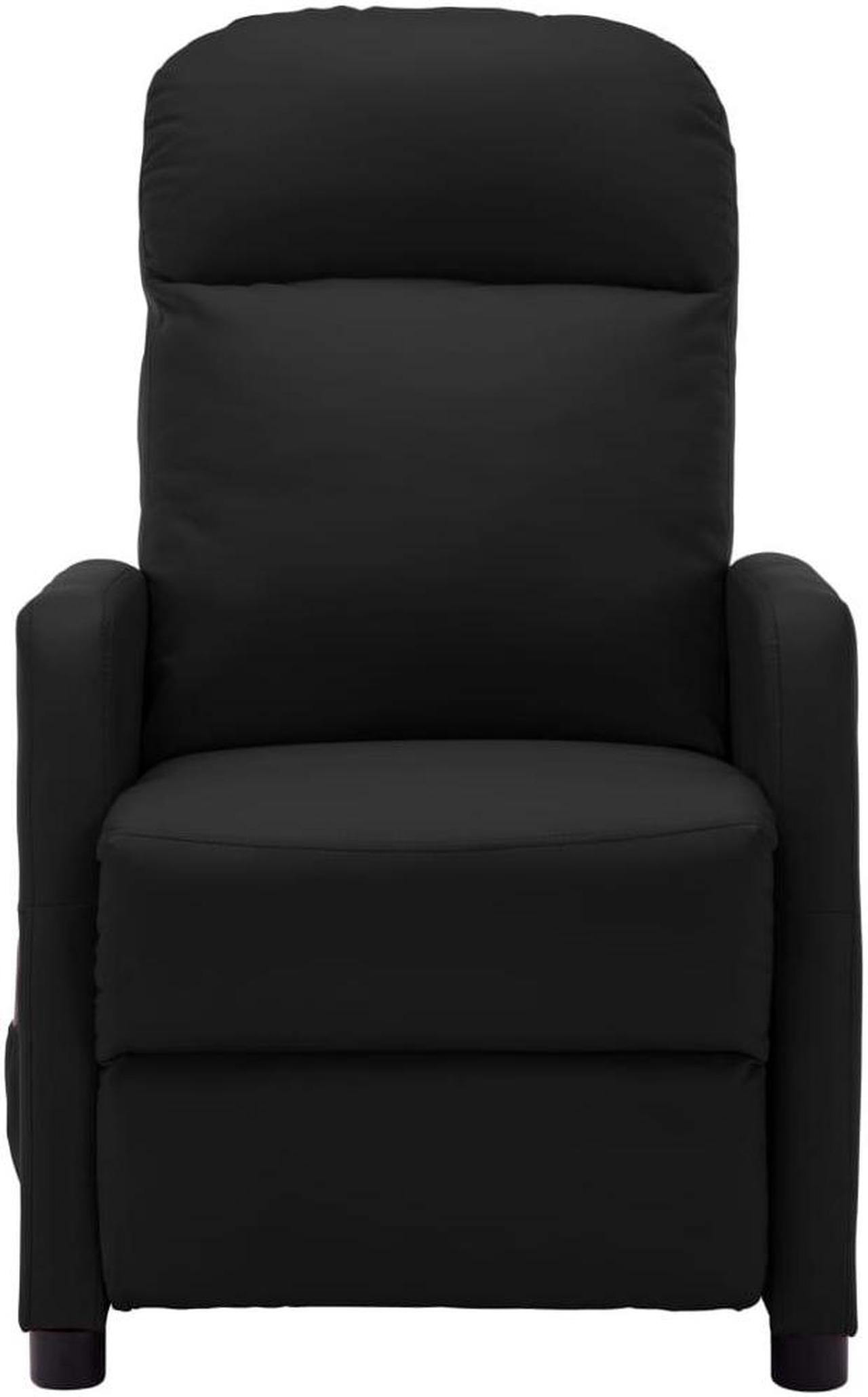 Alt view image 13 of 18 - vidaXL Massage Chair Leisure Lounge Recliner for Home Theater Black Faux Leather