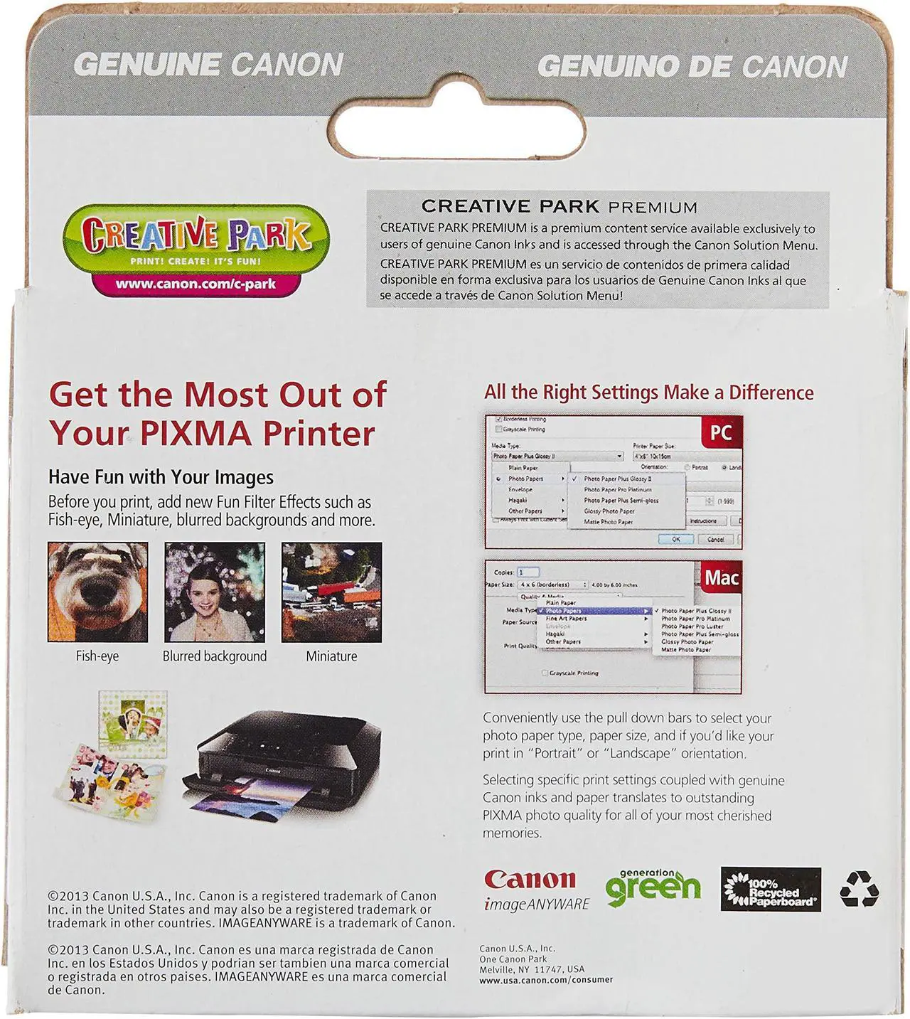 Alt view image 4 of 5 - Canon PGI-250XL PIXMA MG5420 High-Yield Pigment Ink Cartridge, 2 Pack Black