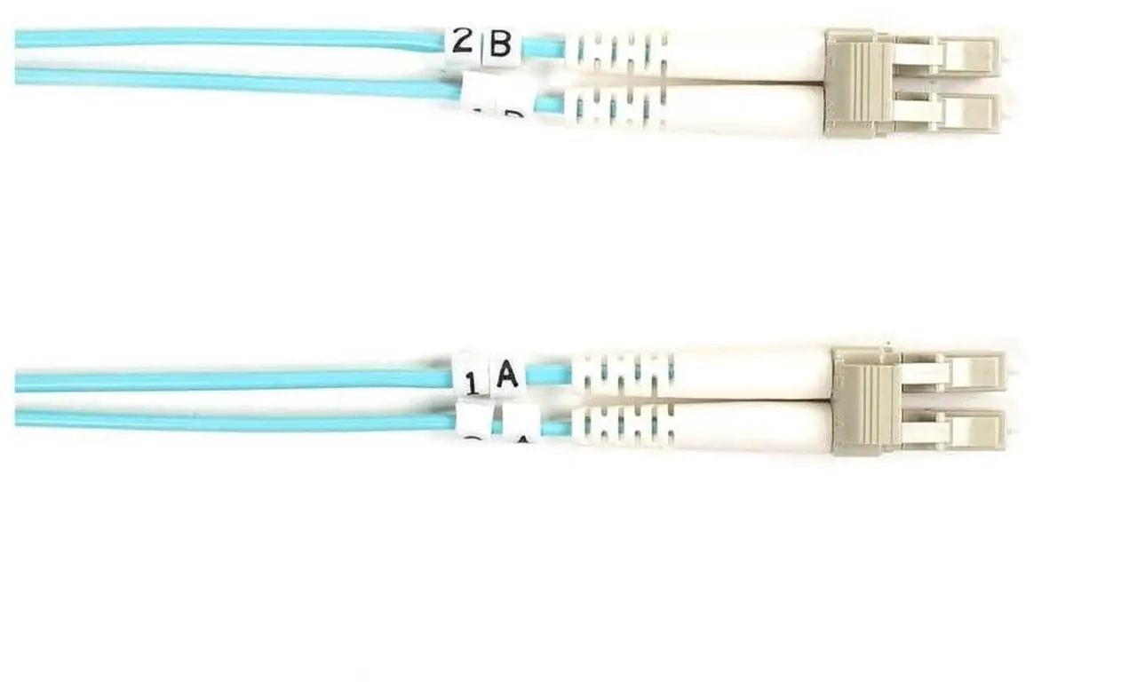 Alt view image 8 of 10 - Black Box FO10G-001M-LCLC 3.28 ft. Aqua Multimode Value Line Patch Cable