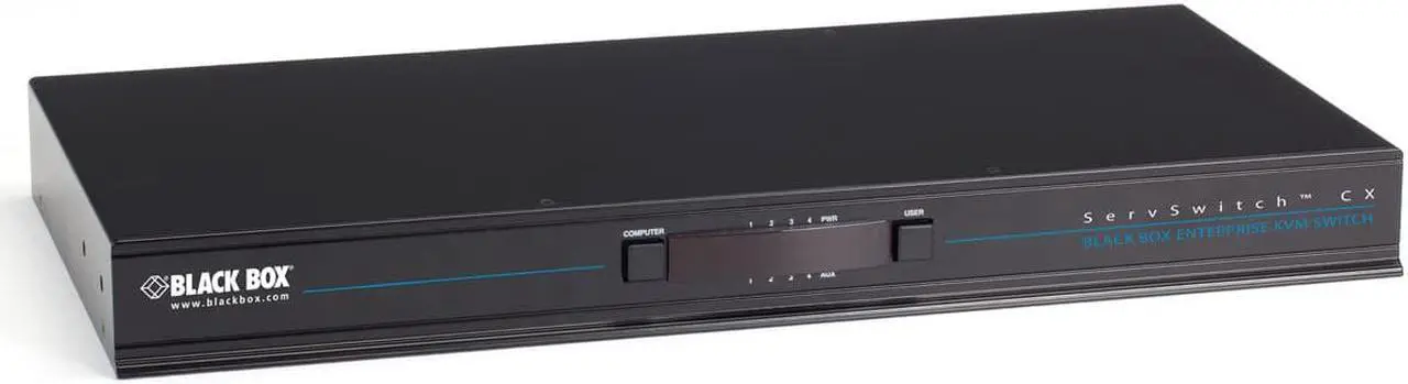 Alt view image 9 of 10 - BLACK BOX KV0424A-R2 KVM SWT CTX SH VGA PS2 USB 4USR 24PT
