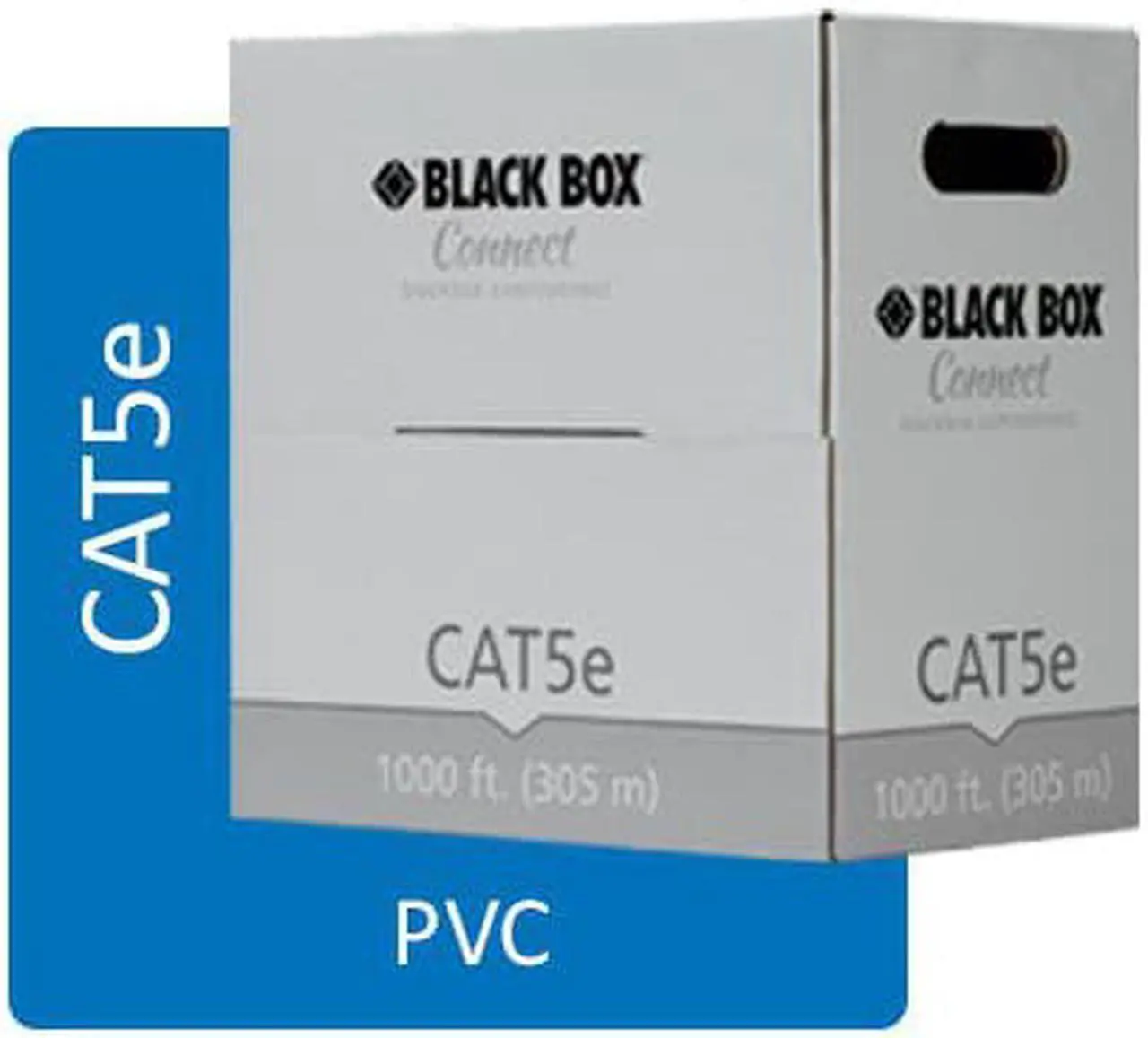 Alt view image 6 of 7 - CAT5e Value Line Solid Bulk Cable, CM, 1000-ft. (304.8-m), Blue