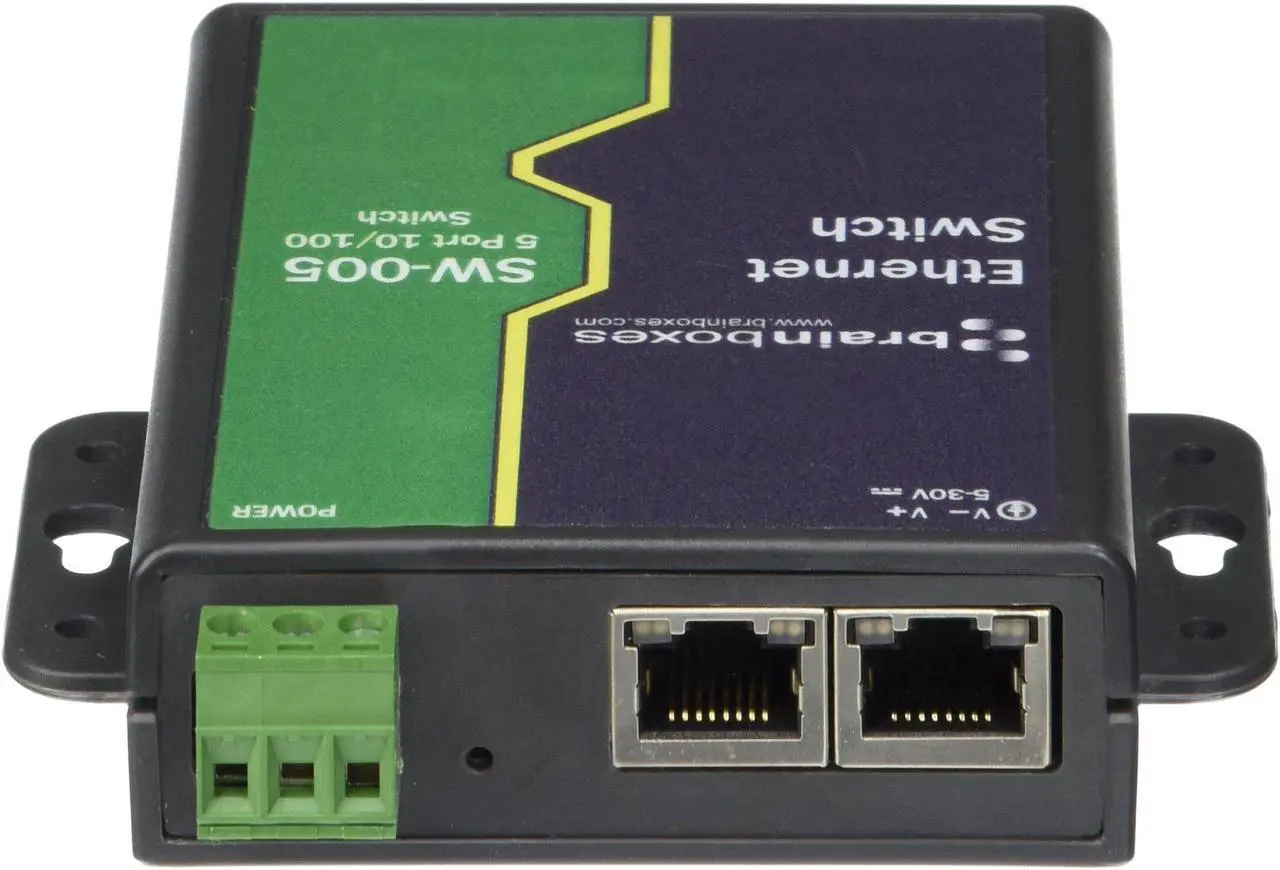 Alt view image 19 of 20 - Brainboxes SW-005 Unmanaged Ethernet Switch 5 Ports