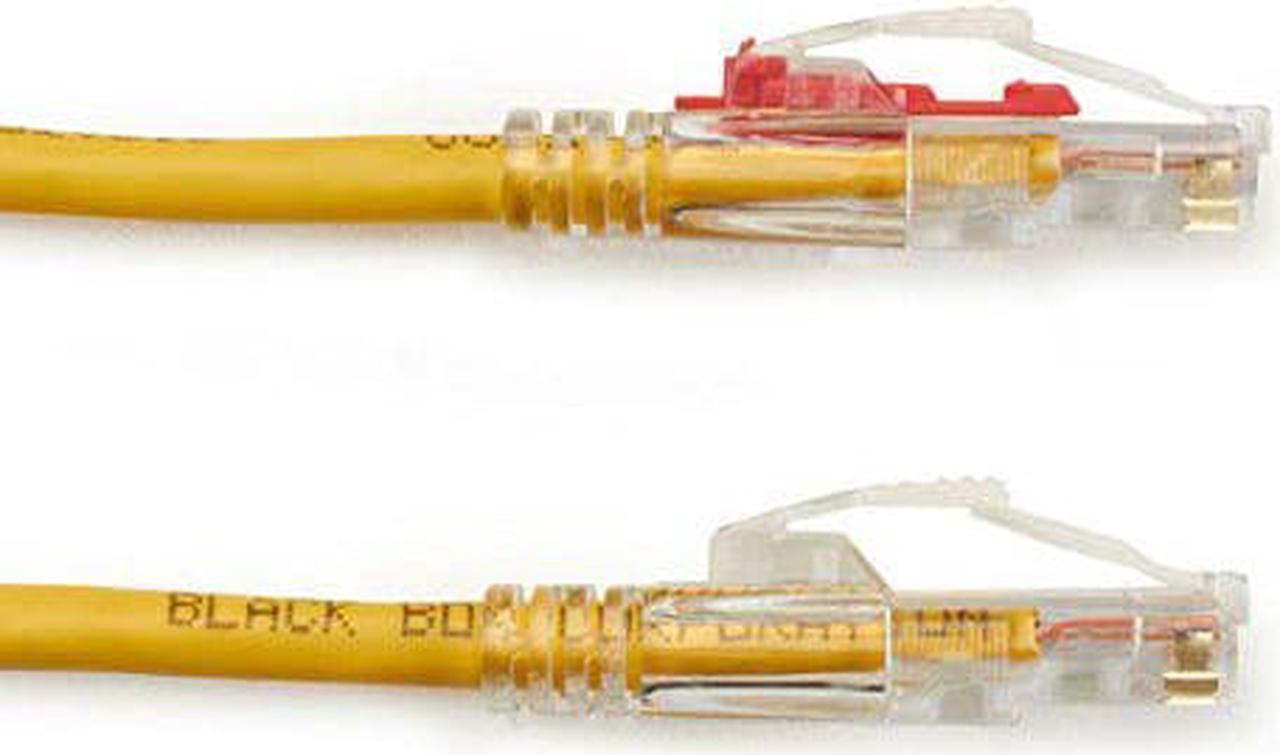 Alt view image 6 of 9 - Black Box GigaTrue 3 CAT6 550-MHz Lockable Patch Cable (UTP), Yellow, 5-ft. (1.5-m)