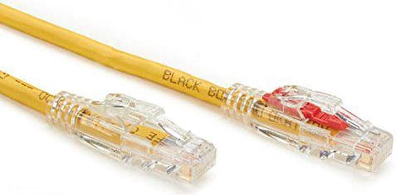 Alt view image 7 of 9 - Black Box GigaTrue 3 CAT6 550-MHz Lockable Patch Cable (UTP), Yellow, 5-ft. (1.5-m)