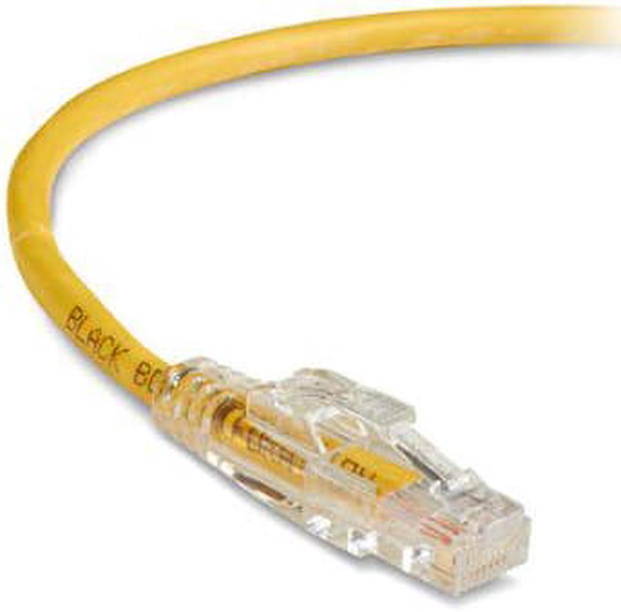 Alt view image 4 of 9 - Black Box GigaTrue 3 CAT6 550-MHz Lockable Patch Cable (UTP), Yellow, 5-ft. (1.5-m)