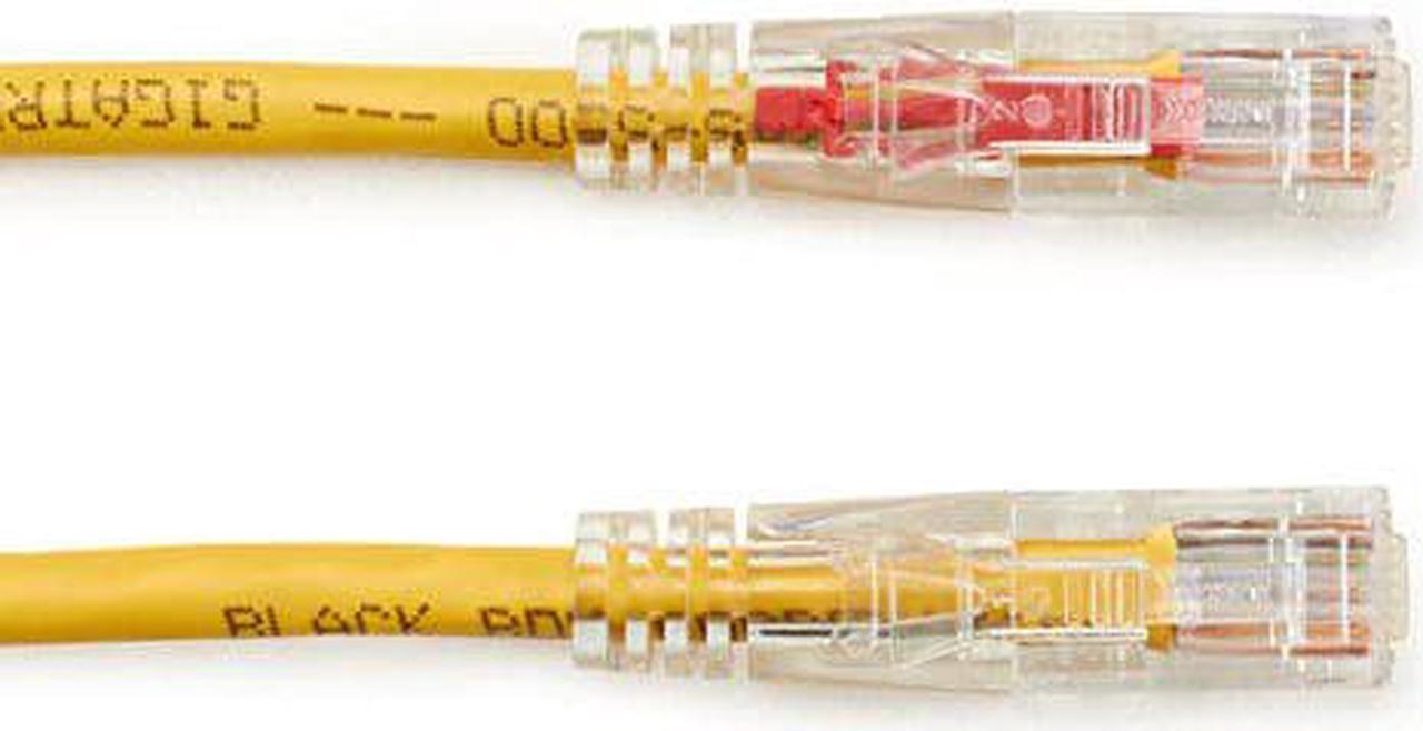 Alt view image 5 of 9 - Black Box GigaTrue 3 CAT6 550-MHz Lockable Patch Cable (UTP), Yellow, 5-ft. (1.5-m)