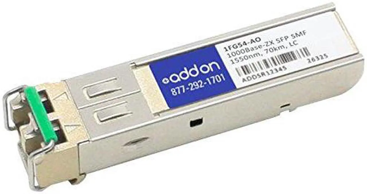 Alt view image 3 of 3 - AddOn RuggedCom 1FG54 Compatible 1000Base-ZX SFP Transceiver (SMF, 1550nm, 70km, LC)