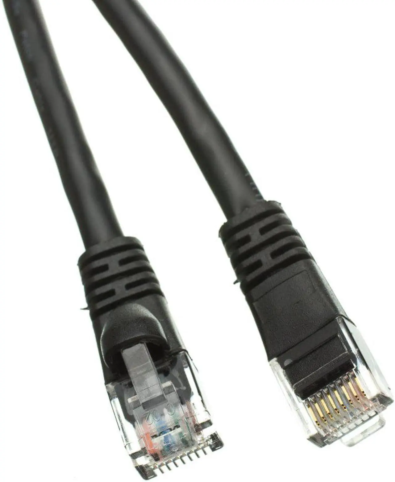 Alt view image 4 of 4 - CableWholesale 13X6-02225 Cat6a Black Ethernet Patch Cable Snagless Molded Boot 500 MHz 25 foot