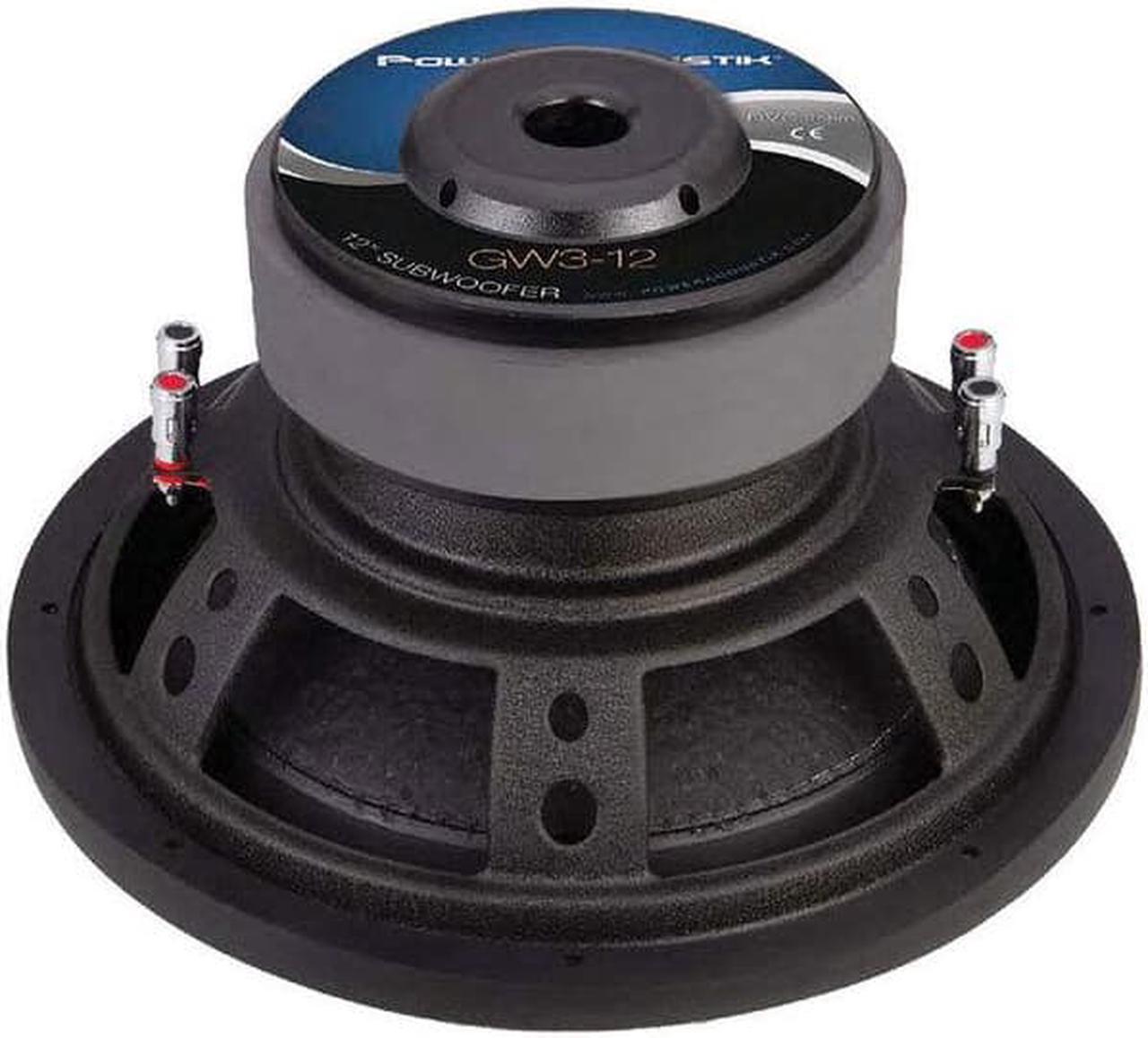 Alt view image 10 of 10 - New Power Acoustik GW3-12 12" 2500W Car Subwoofer Sub + Single Vented Sub Box
