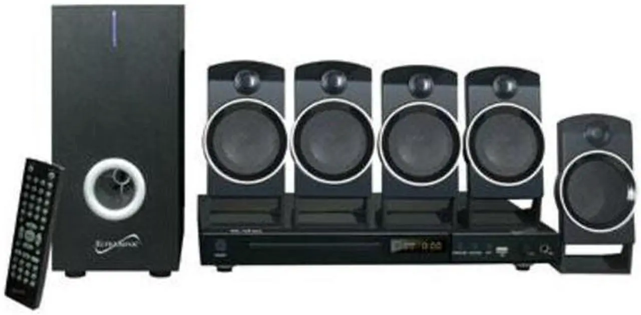 Alt view image 13 of 15 - SUPERSONIC SC-37HT 5.1 Channel Dvd Home Theater System With USB Input & Karaoke Function