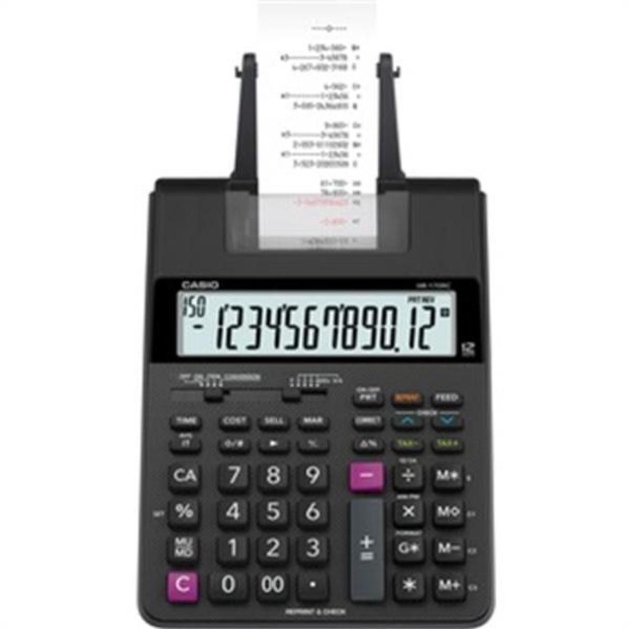 Alt view image 10 of 13 - Casio Printing Calculator 6-1/2"Wx11-5/8"Lx2-9/16"H Black HR170RC