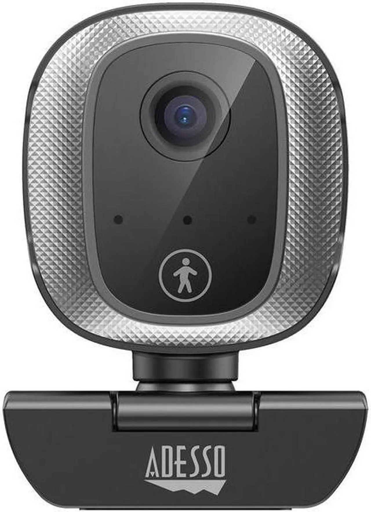 Alt view image 11 of 13 - Adesso CyberTrack M1 1080P HD H.264 Fixed Focus USB Webcam with 305° Motion Tracking, Built-in Microphone, and Tripod Mount