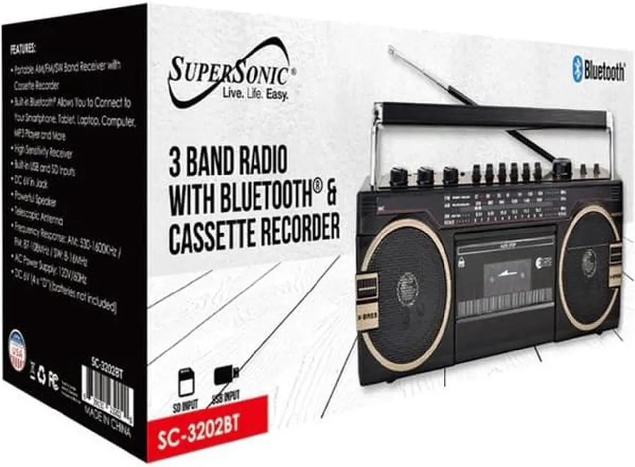 Alt view image 11 of 12 - Supersonic Bluetooth Audio System SC-2121BT