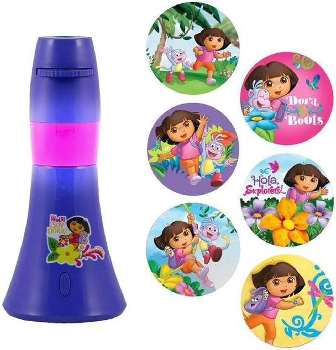 Alt view image 2 of 2 - Nickelodeon's Dora the Explorer LED Projector Lamp Night Light with Timer