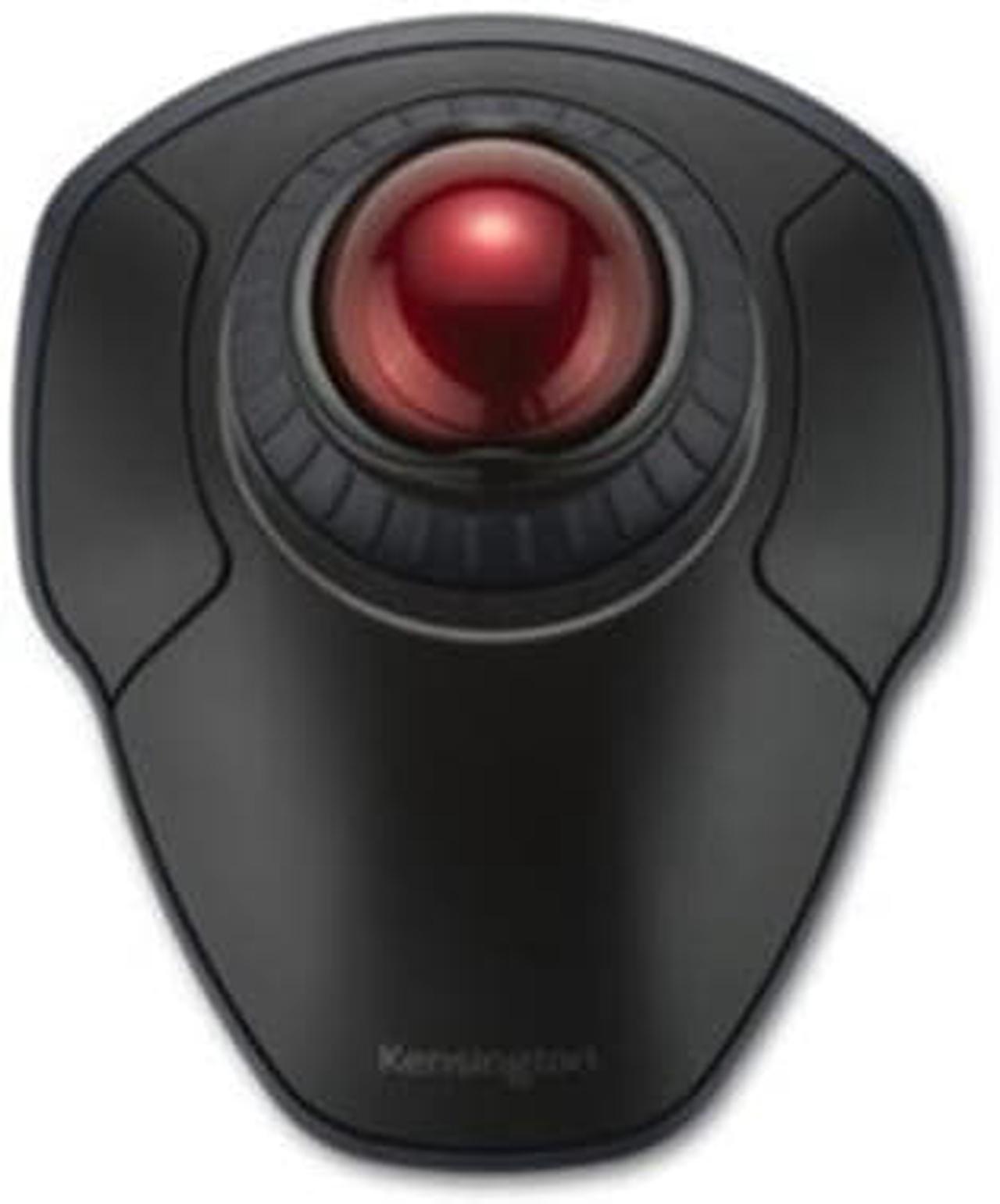 Alt view image 14 of 20 - Kensington Orbit Wireless Trackball with Scroll Ring - Black - Optical - Wireless - Bluetooth - 2.40 GHz - Black, Red - 1600 dpi - Scroll Ring, Scroll Ball - Symmetrical
