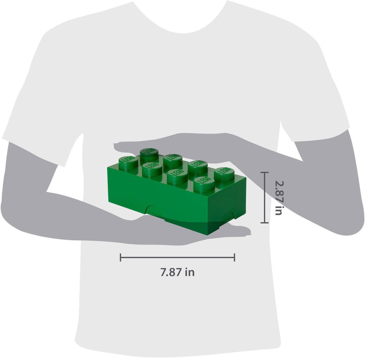 Alt view image 2 of 3 - LEGO Lunch Box, Dark Green