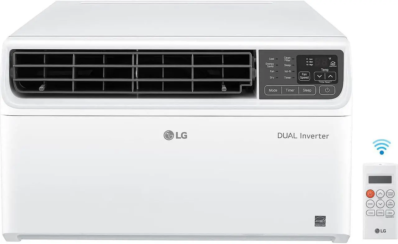 Alt view image 2 of 2 - LG LW1222IVSM Smart Window Air Conditioner with 12000 Cooling BTU