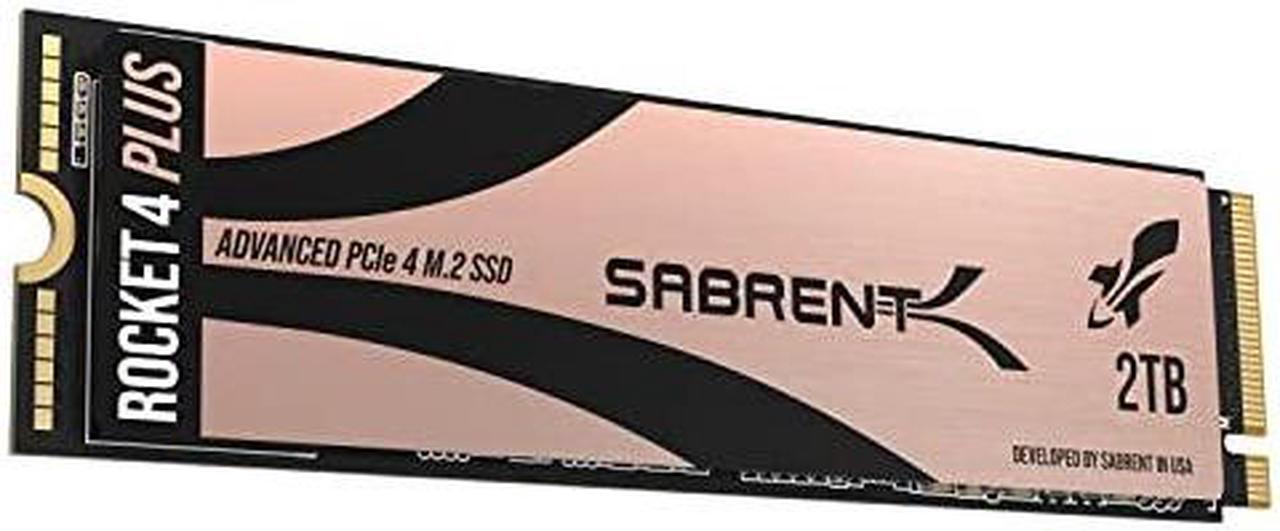 Alt view image 20 of 20 - SABRENT 2TB Rocket 4 Plus NVMe 4.0 Gen4 PCIe M.2 Internal SSD Extreme Performance Solid State Drive R/W 7100/6600MB/s (SB-RKT4P-2TB)