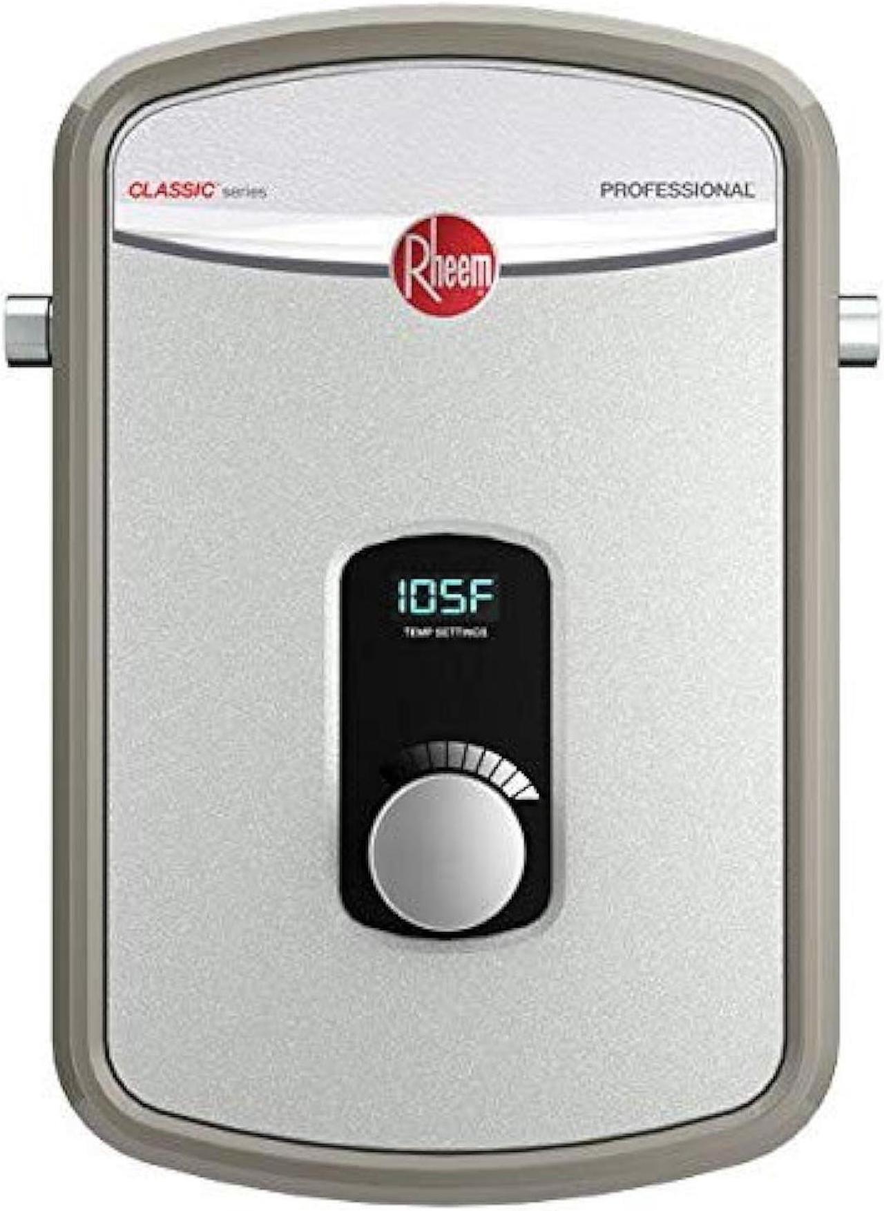 Alt view image 5 of 5 - Rheem Electric Tankless Water Heater   RTEX-13