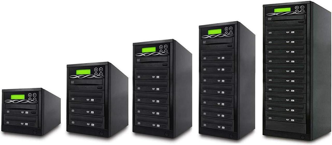 Alt view image 6 of 6 - BestDuplicator Target DVD CD Duplicator with DVDRW Burners Athena Duplication Controller, Standalone Copier Tower Replication Recorder Black (1 Target, Black)