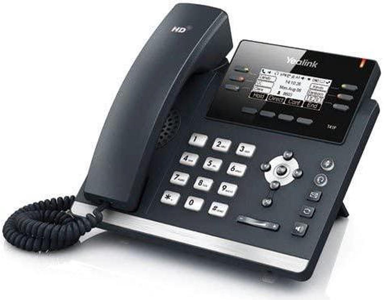 Alt view image 2 of 2 - yealink ultra-elegant ip phone sip-t41p poe, power supply not included