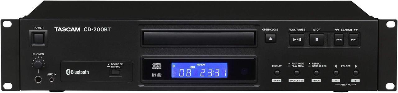Alt view image 15 of 15 - TASCAM CD-200BT Professional 2U Rackmountable CD Player & Bluetooth Receiver