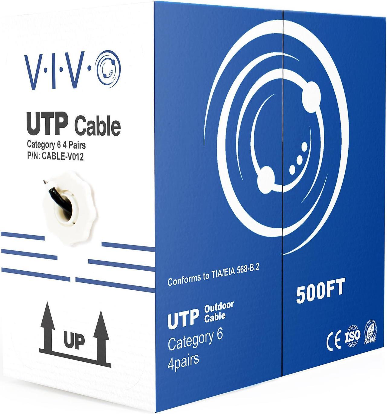 Alt view image 12 of 12 - VIVO 500ft Cat6 LAN Network Ethernet Cable Wire Cat-6 Waterproof Outdoor Burial