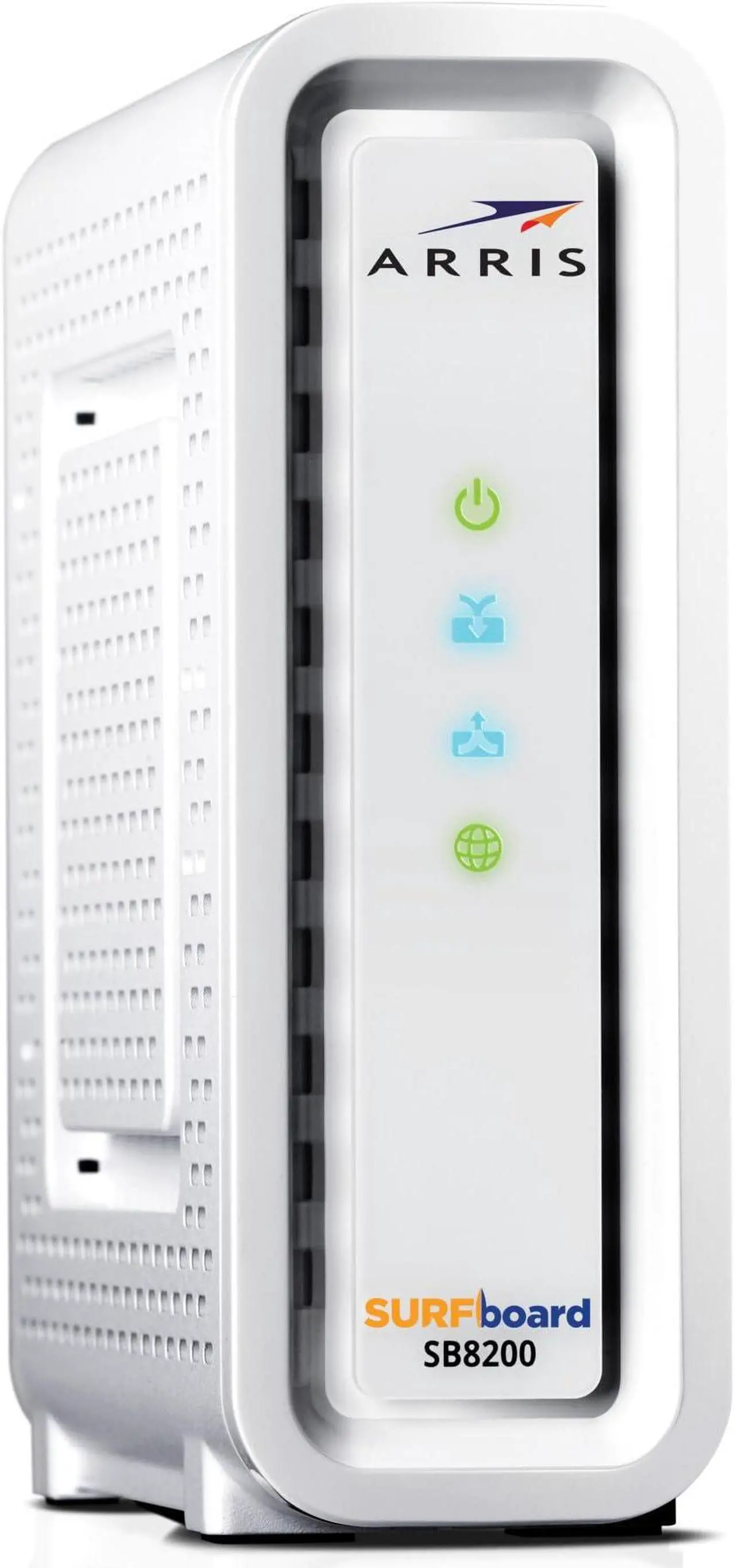 Alt view image 8 of 8 - arris surfboard sb8200 docsis 3.1 gigabit cable modem, approved for cox, xfinity, spectrum & others , white , max internet speed plan 2000 mbps