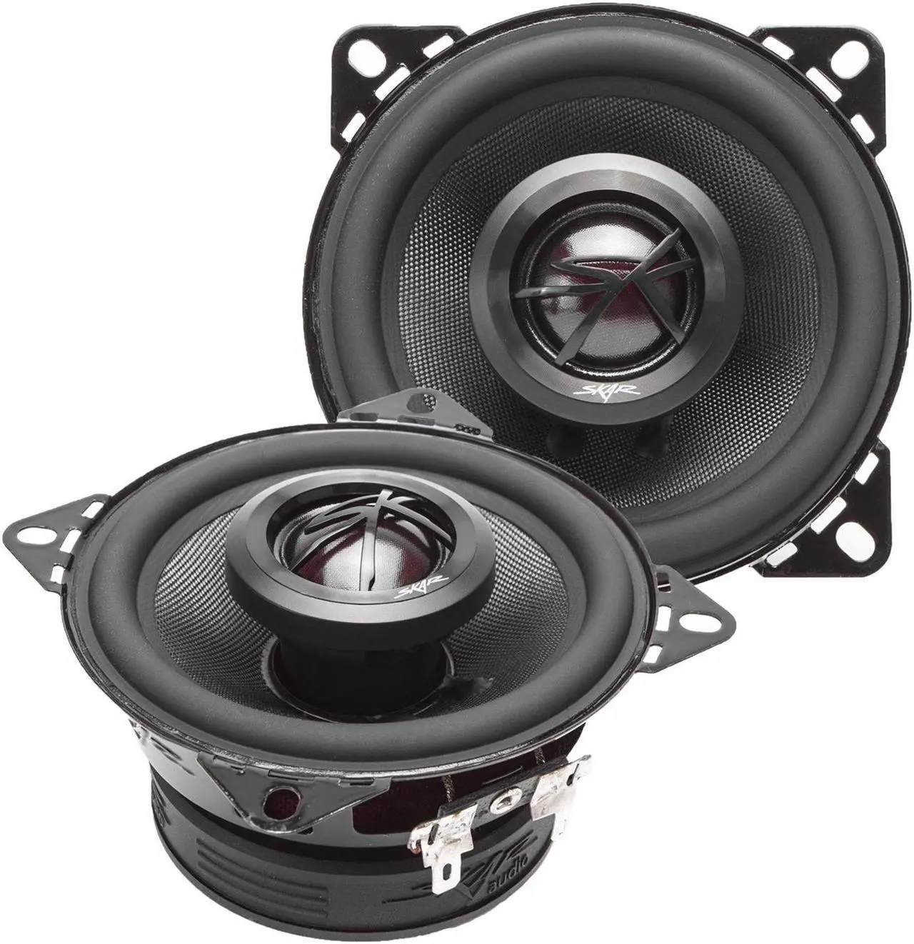 Alt view image 5 of 5 - skar audio tx4 4" 120w 2way elite coaxial car speakers, pair