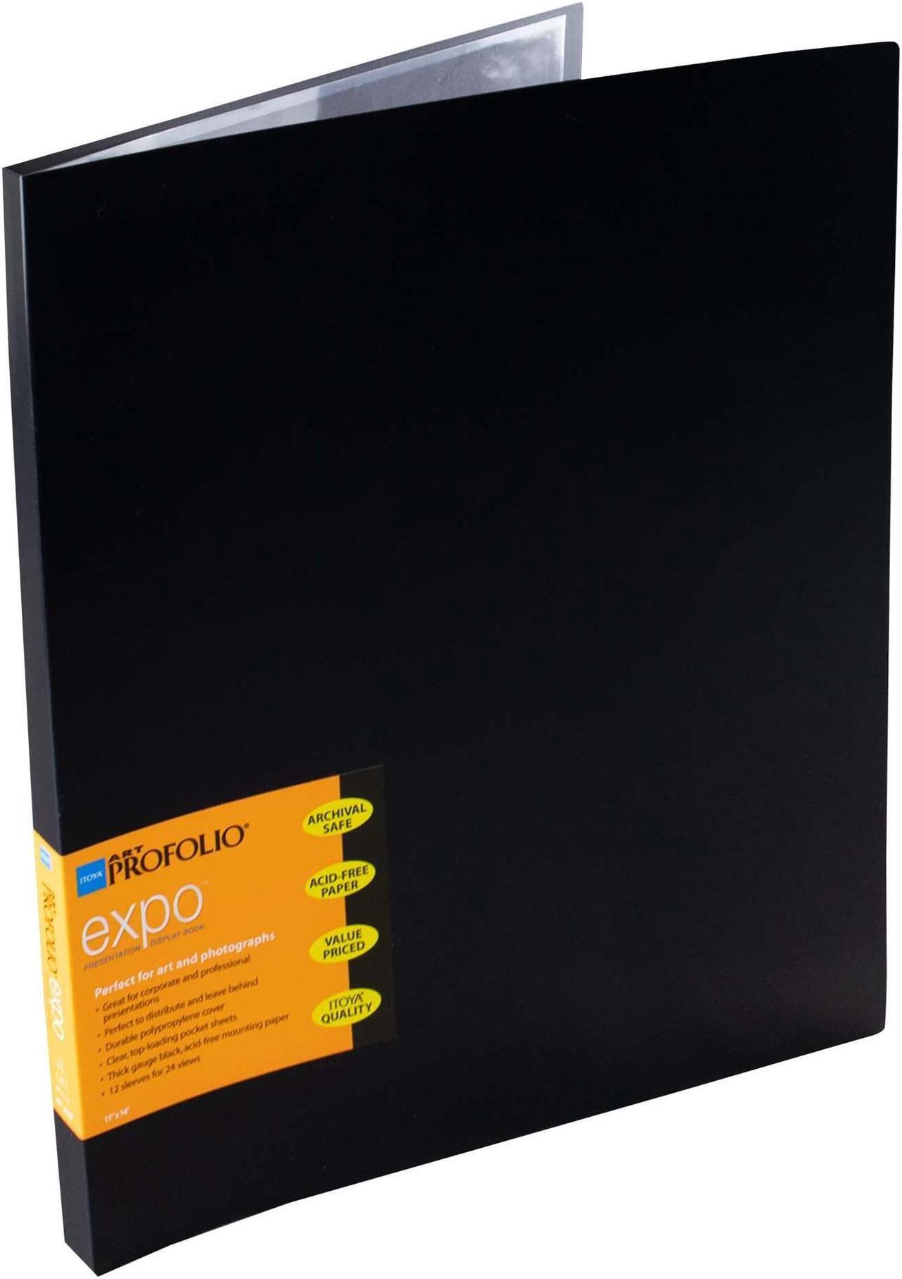 Alt view image 10 of 10 - Itoya XP-12-11 Art Profolio Expo (11x14", 12 Pages for 24 Views, Black)