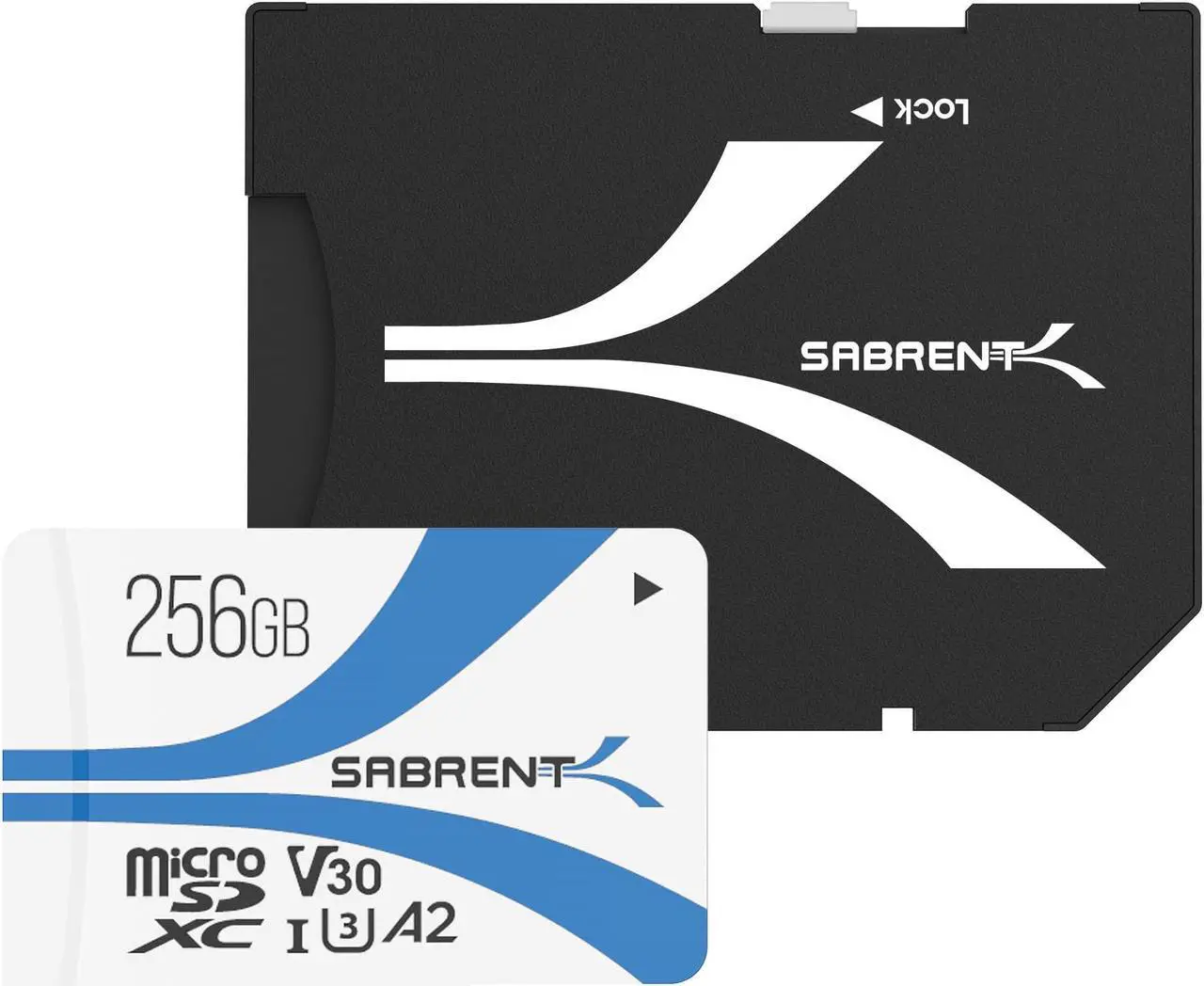 Alt view image 3 of 2 - SABRENT Rocket V30 A2 256GB MicroSDXC Memory Card R100MB/s W30MB/s (SD-MQ30-256)