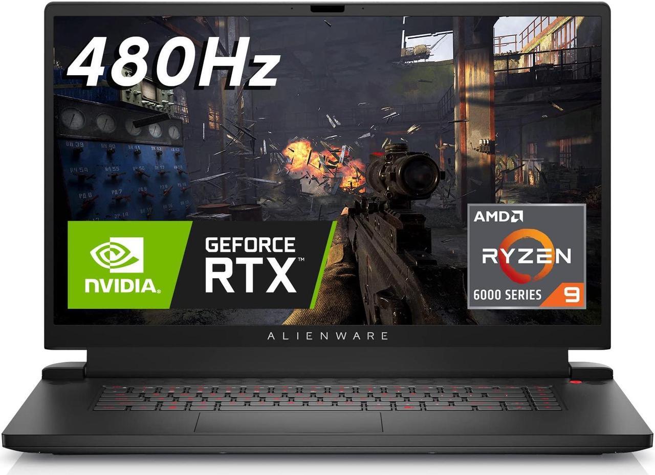 Alt view image 8 of 8 - Alienware M17R5 Gaming Laptop - 17.3-inch FHD 480Hz Display, AMD Ryzen 9-6900HX, 32GB DDR5 RAM, 1TB SSD, NVIDIA GeForce RTX 3080 GDDR6, Windows 11 Home, 1 Year Premium Support - Dark Side of the Moon