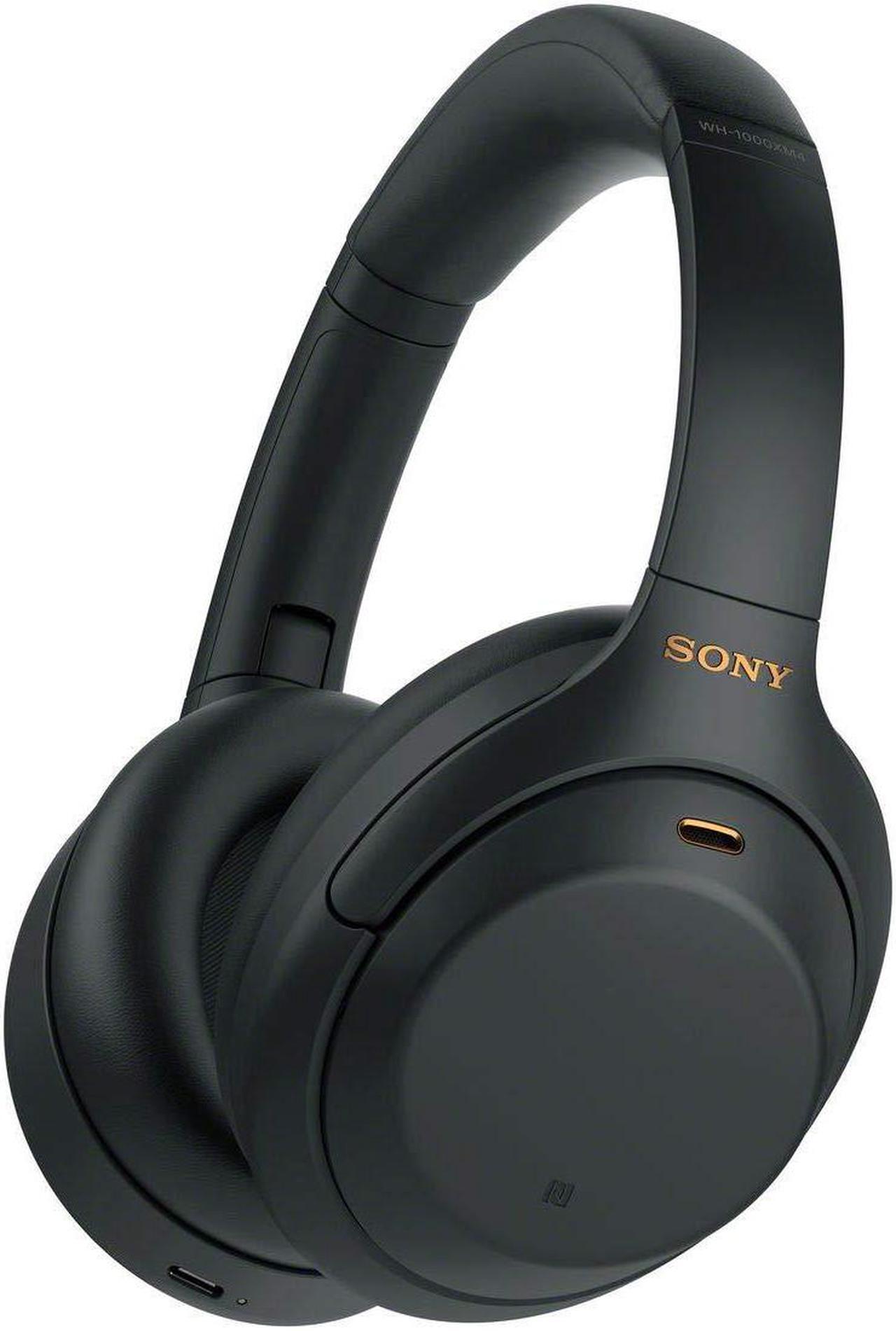 Main image of Sony Wh1000Xm4 Best Premium Wireless Noise Cancelling Headphones - Built-In Mic For Calls - Compatible With Alexa - 30Hr Battery - Includes Premium Carrying Case  In-Flight Adapter  Aux Cable - Black