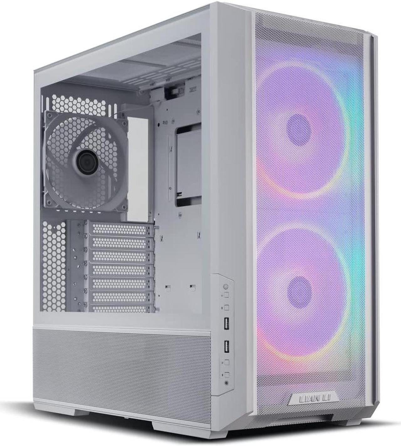 Alt view image 5 of 5 - Lian Li LANCOOL 216 RGB White Steel (with Fan Controller)/Tempered Glass ATX Mid Tower Computer Case 2X 160 mm ARGB Fans Included Model LANCOOL 216RC-W