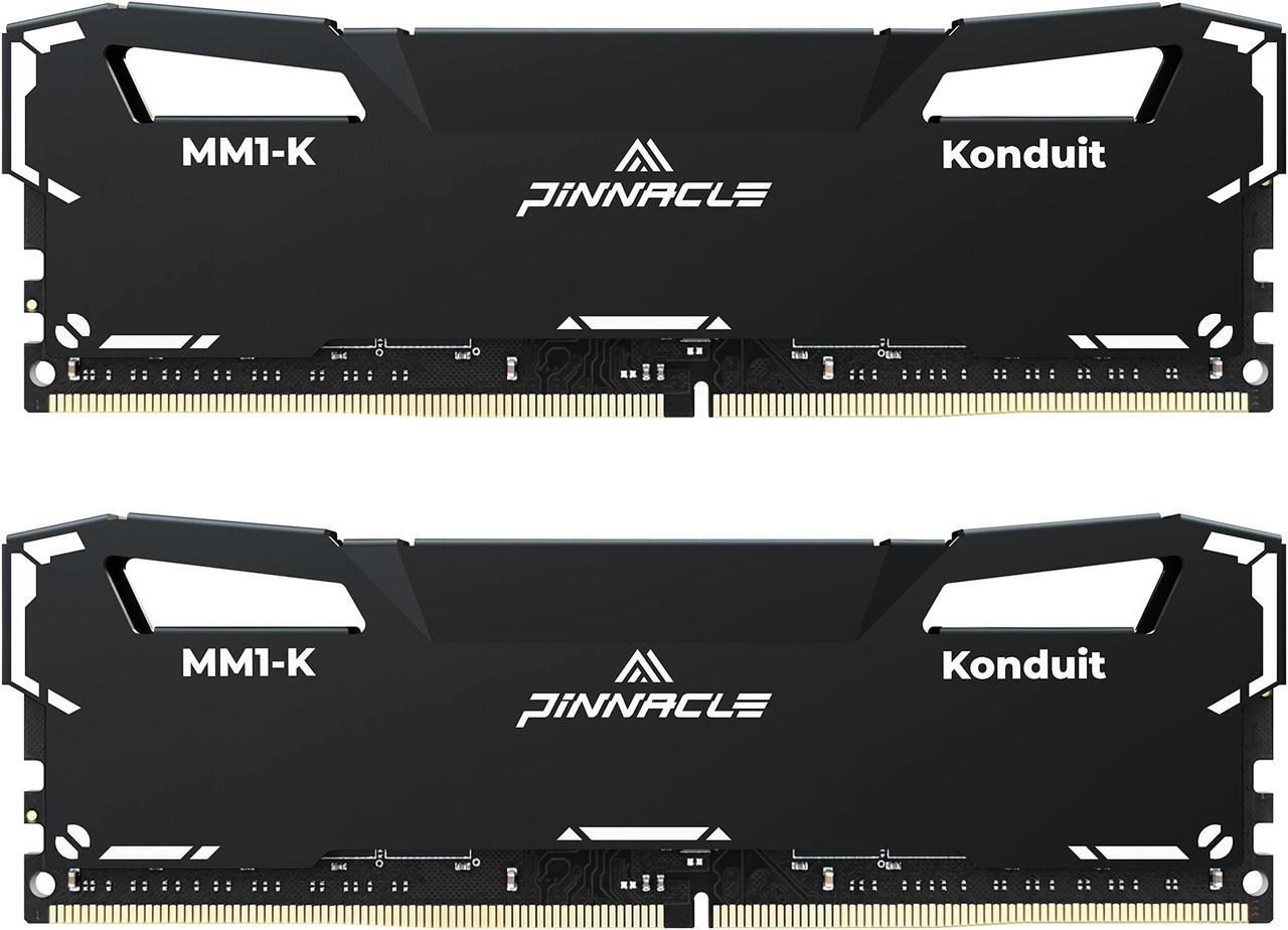 Alt view image 7 of 7 - Timetec Pinnacle Konduit 64GB KIT(2x32GB) DDR4 3200MHz PC4-25600 CL16-18-18-38 XMP2.0 Overclocking 1.35V Dual Rank Compatible for AMD and Intel Desktop Gaming PC Memory Module - Black