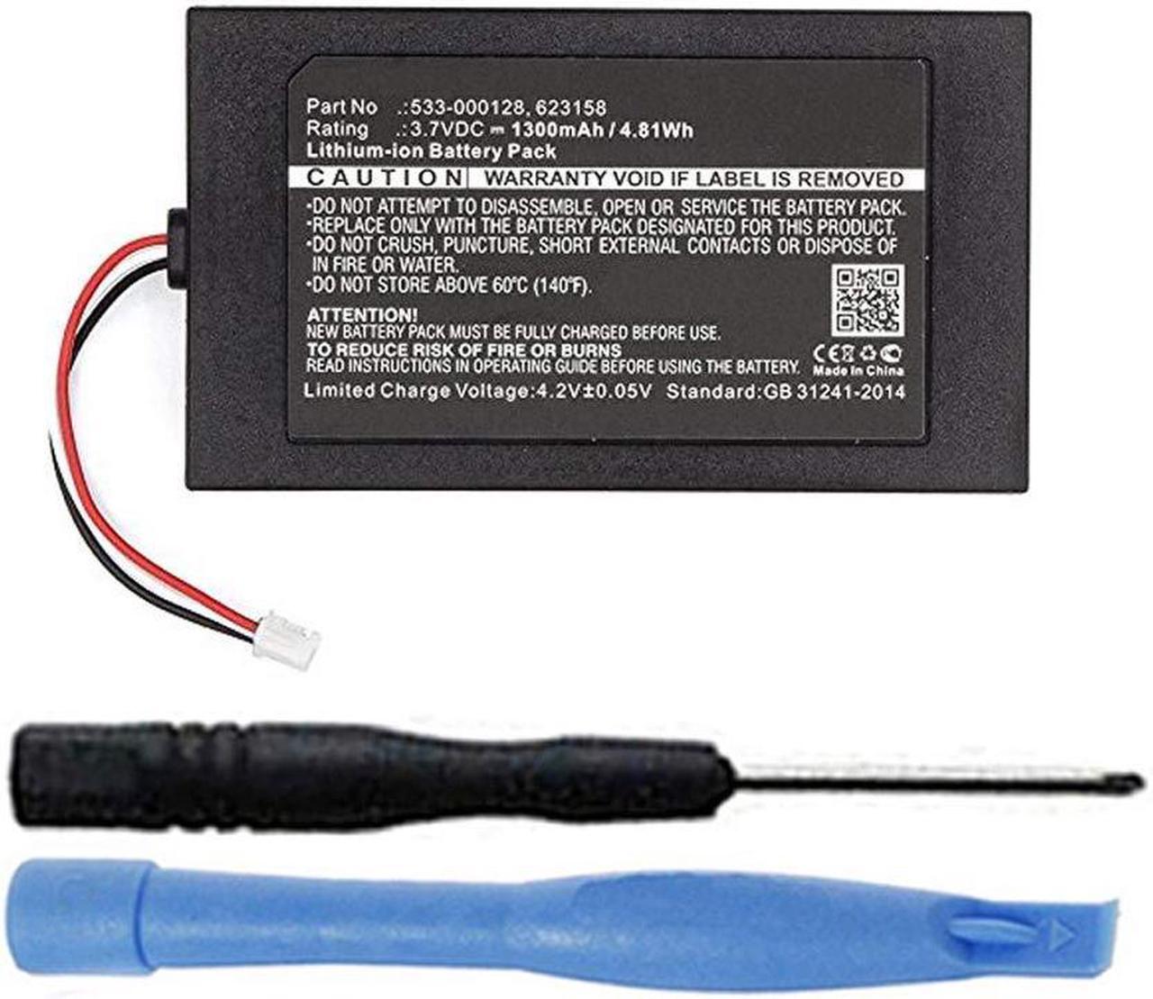Alt view image 6 of 6 - 1300mAh 533-000128, 623158 Battery Replacement Compatible with Logitech Harmony 950 (915-000260) and Harmony Elite (915-000256, 915-000257) Remote Controls