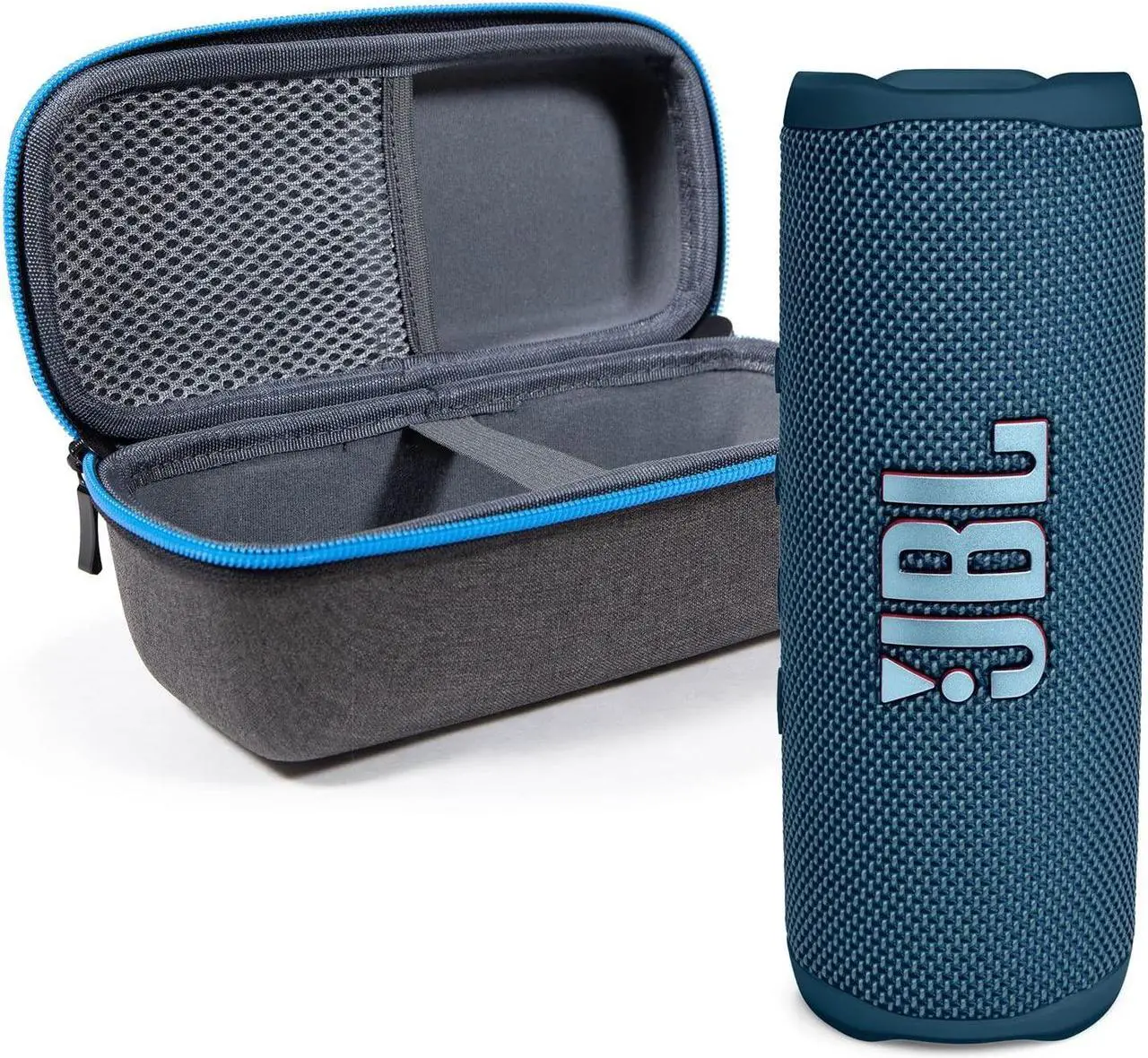 Alt view image 5 of 5 - JBL Flip 6 Blue Portable Bluetooth Speaker and Divvi Case Kit