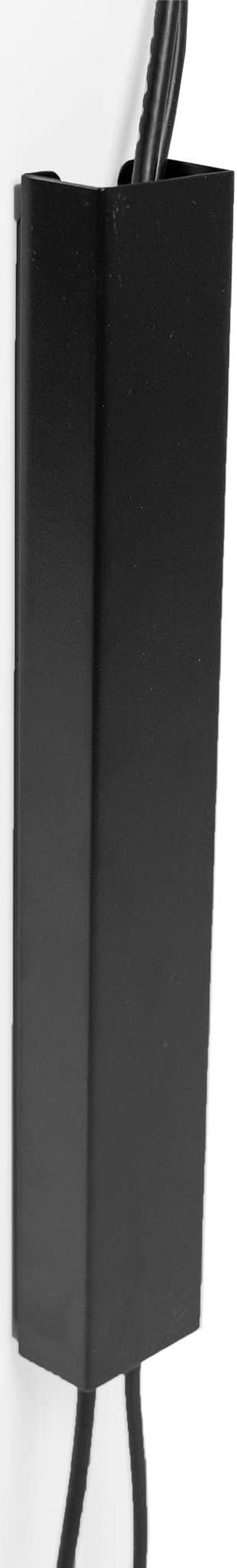 Alt view image 8 of 8 - VIVO Black Magnetic 14 inch Vertical Cable Management Channel, Cord Organizer, Wire Hider Cover (DESK-AC01-1MB)