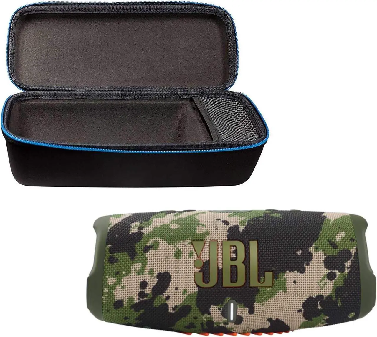 Alt view image 5 of 5 - JBL Charge 5 Squad Bluetooth Speaker & divvi Hardshell Case Kit