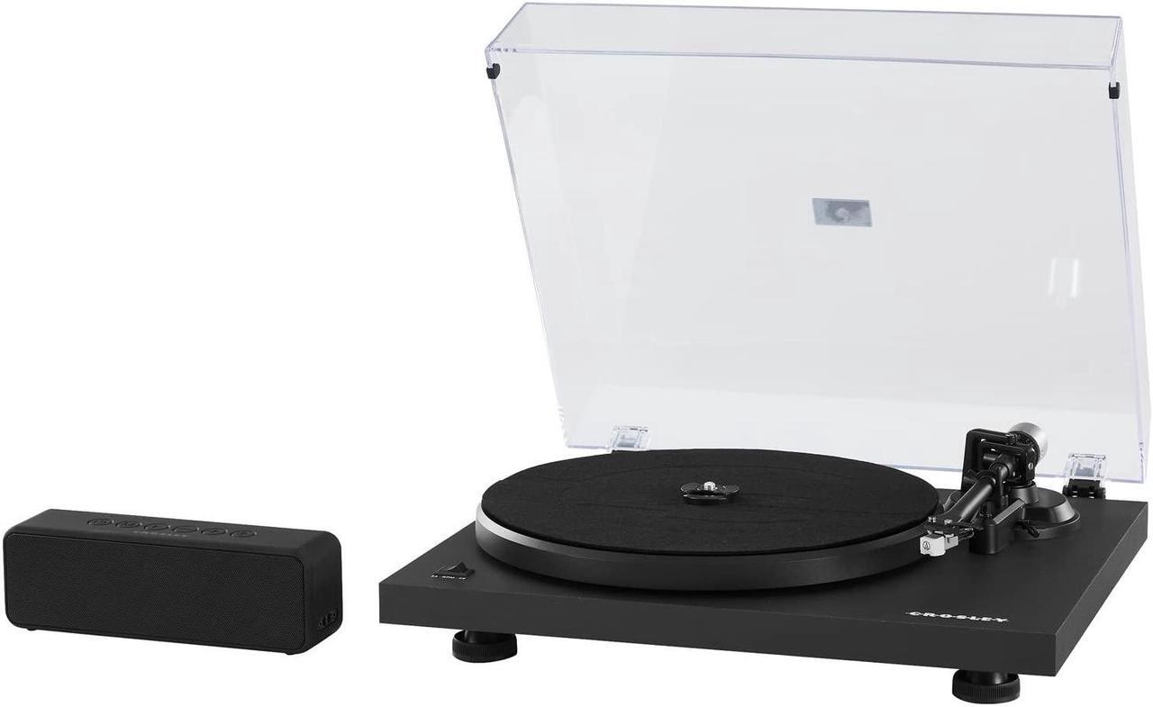 Alt view image 2 of 2 - Crosley KTC6B 2-Speed Turntable and Speaker Kit, Adjustable Tonearm Counterweight