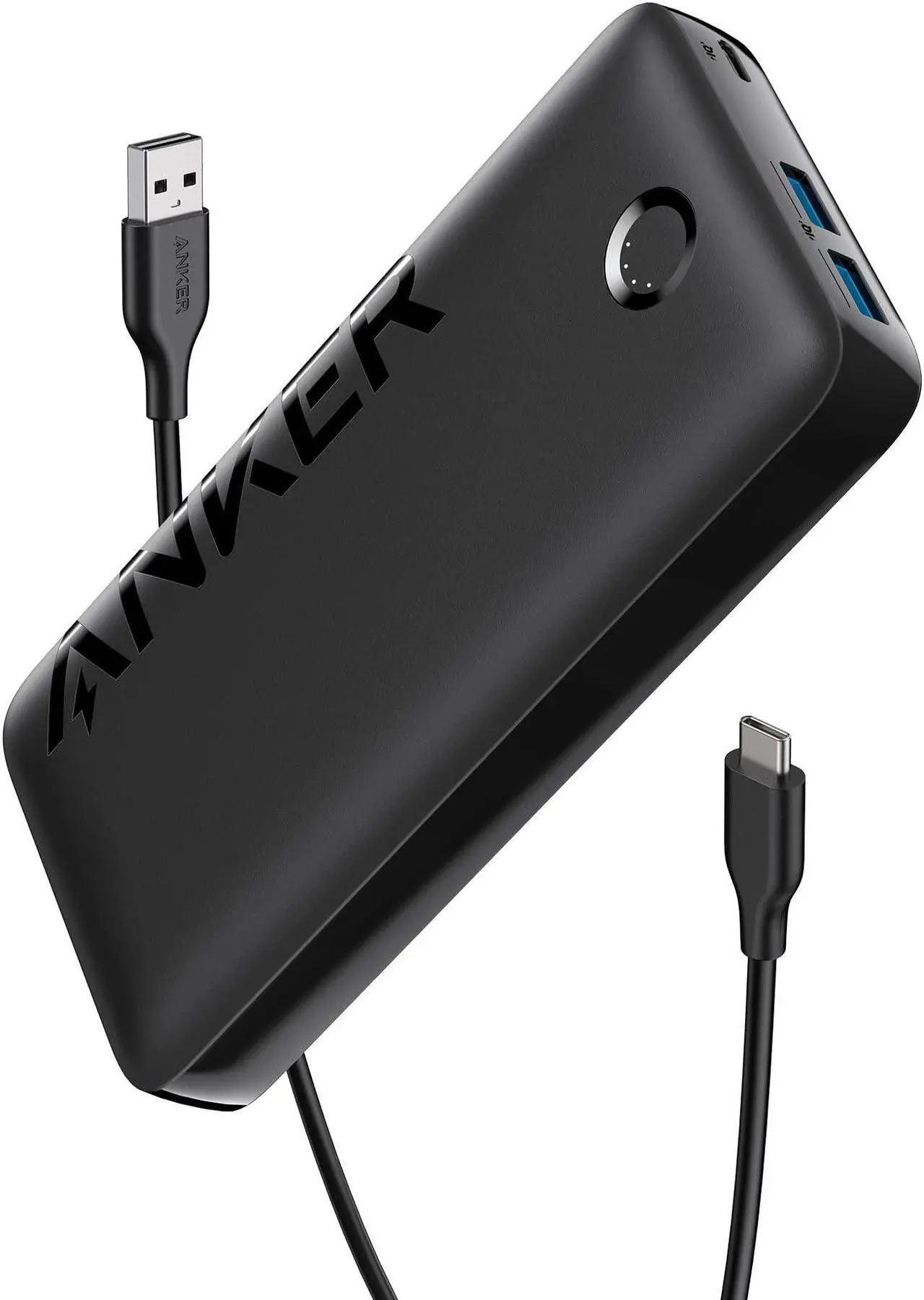 Alt view image 7 of 7 - Anker 335 Power Bank (PowerCore 20K), 20W Portable Charger with USB-C Fast Charging, 20000mAh, Works for iPhone 13/12 Series, Samsung, iPad Pro, AirPods, Apple Watch, and More