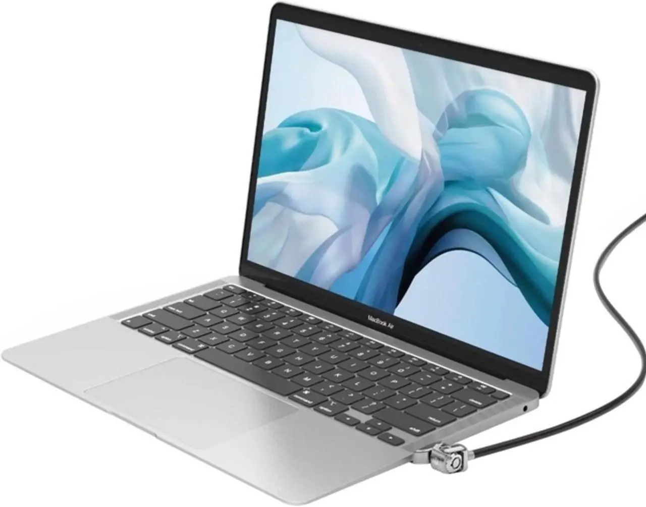 Alt view image 3 of 7 - compulocks maclocks ledge lock adapter & keyed cable lock for macbook air 2019-2022, mbaldg03kl
