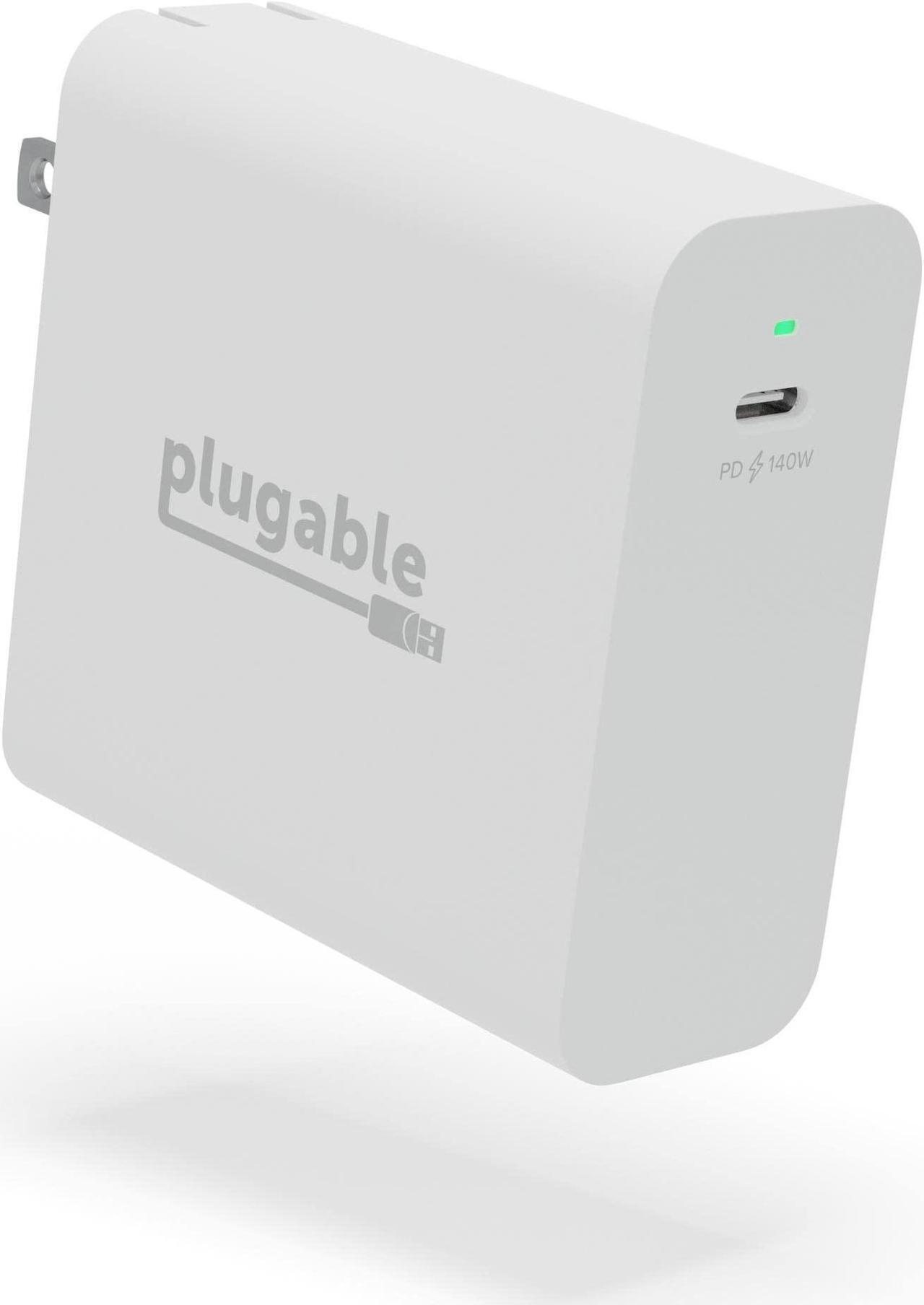 Alt view image 8 of 8 - Plugable 140W USB C Charger, GaN Wall Charger for Laptop, PD 3.1 (EPR) Power Adapter is Compatible with USB-C MacBook Pro, Macbook Air iPad Pro, Surface and USB-C Devices, Compact and Portable Charger