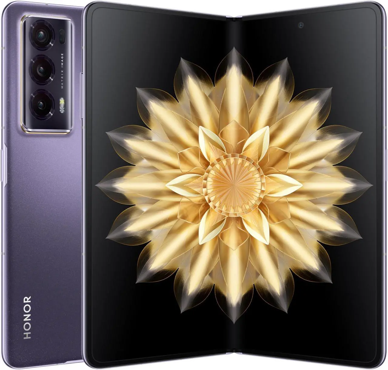 Alt view image 13 of 13 - Honor Magic V2 STANDARD EDITION DUAL SIM 512GB ROM + 16GB RAM (GSM | CDMA) Factory Unlocked 5G Smartphone (Phantom Purple) - International Version
