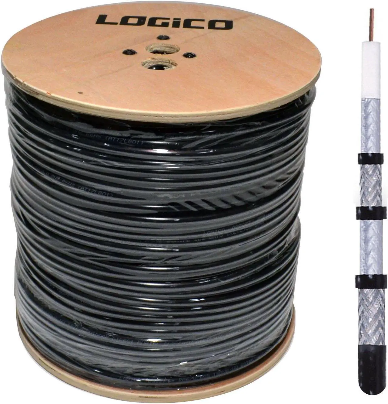Alt view image 9 of 9 - RG6 Outdoor Direct Burial CMX Coax Cable 3GHz Underground 18 AWG Coaxial 1000ft